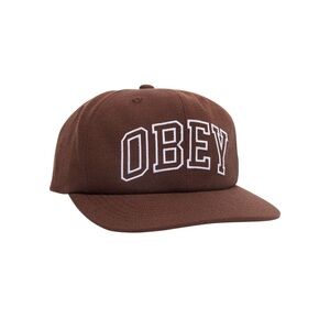 NWT Obey Rush 6 Panel Classic Snap Brown Hat